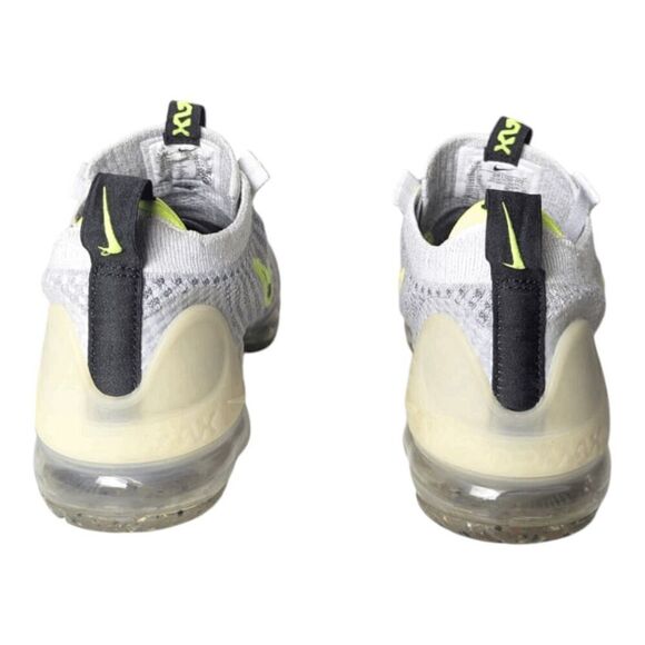 NIKE Air VaporMax 2021 Flyknit "Wolf Grey Volt" GS Running Shoes Size 5.5Y/W7 - Picture 5 of 16